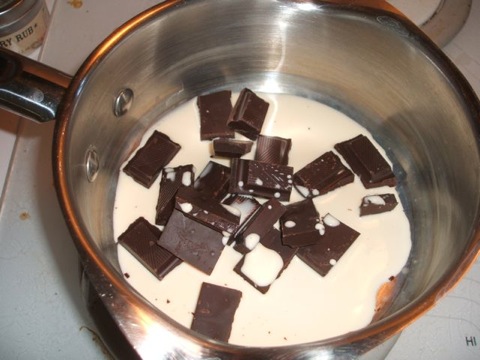 Smores cupcakes chocolate melting